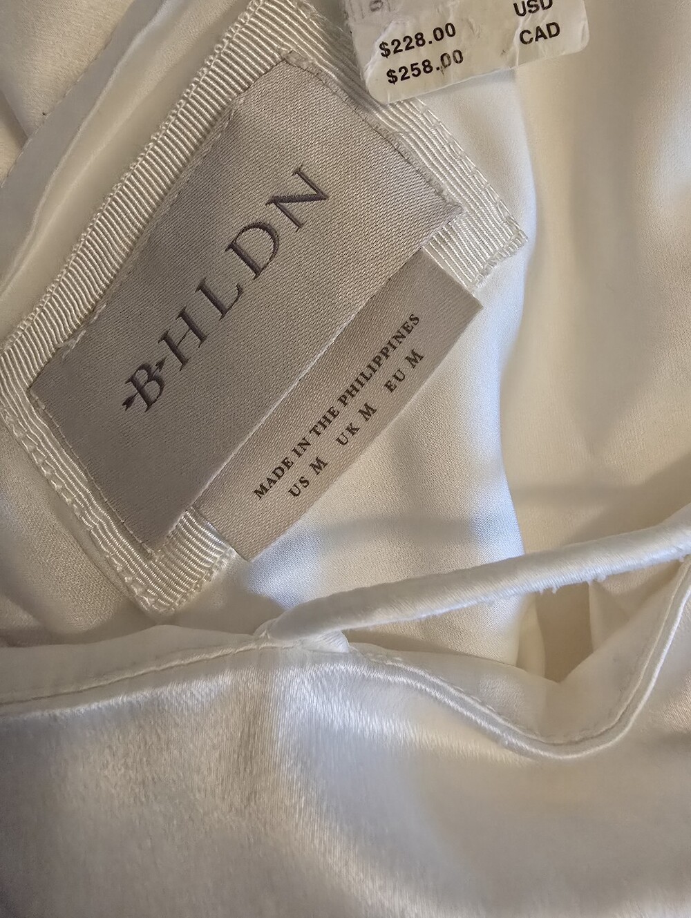 BHLDN Square-Neck Back-Slit Slim Stretch Satin Midi Dress - Picture 8 of 8